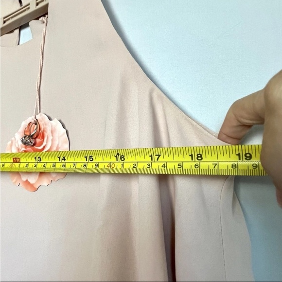 Show Me Your Mumu King Crop Top Pink Flounced Layered SZ L Bridal NWT READ - Picture 11 of 14